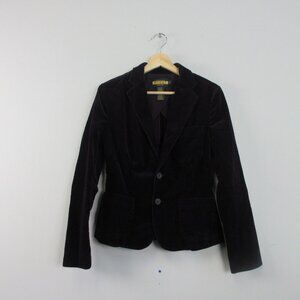 Ralph Lauren Rugby Women's Corduroy Blazer 6 Purple Cotton Vtg Luxury Career 628
